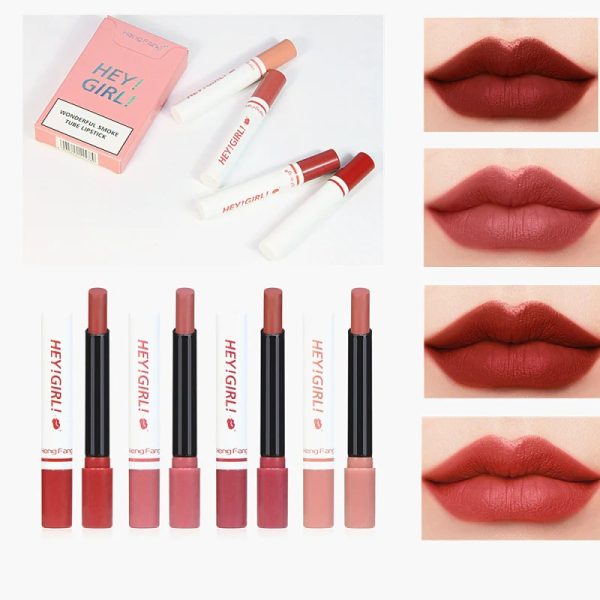 4-in-1 Trending Lipstick Set – Cigarette-shaped Matte Lipsticks