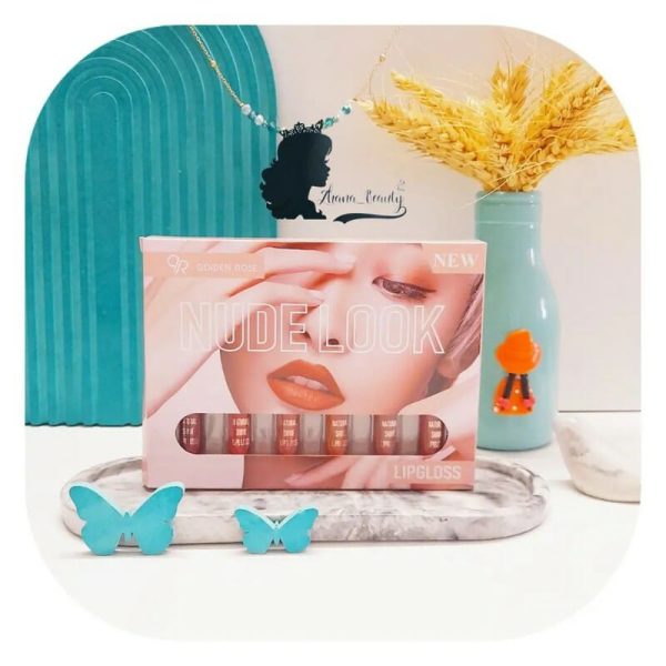 6 Pcs Nude Look High Pigment Matte Lipgloss