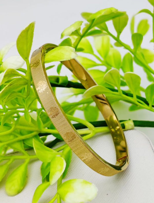 Cartier-inspired Adjustable And Imported Gold Bangle Bracelet