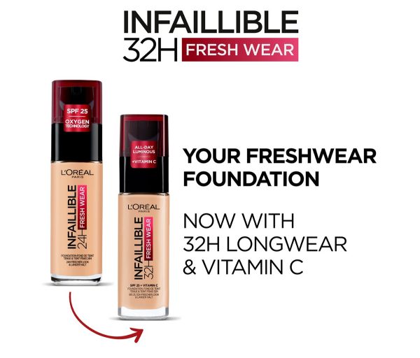 L'Oreal Paris Makeup Infallible Up to 24 Hour Fresh Wear Foundation