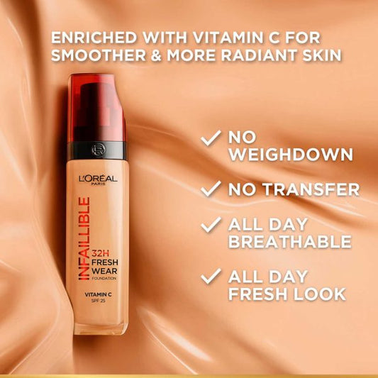 L'Oreal Paris Makeup Infallible Up to 24 Hour Fresh Wear Foundation