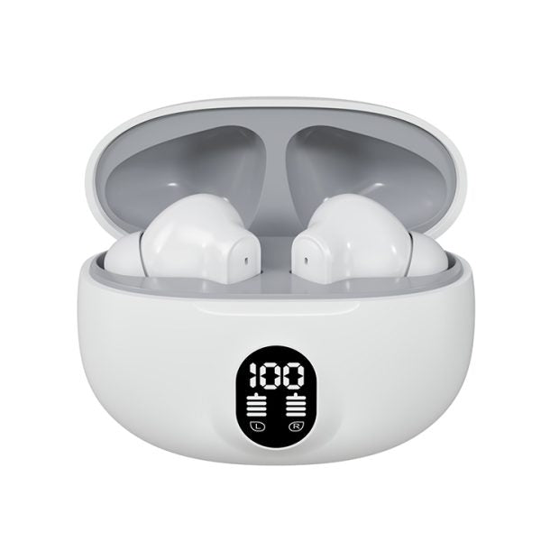 Professional Display Earbuds – Stereo Wireless Bluetooth Earbuds – Mic In-ear Headphones With Led Display