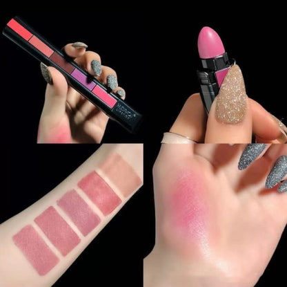 5 In 1 Huda Beauty Lipstick Nude Shades Matte Lipsticks Waterproof