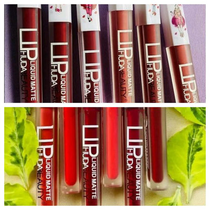 6 Pcs High Pigmented Matte Finish Lip Gloss