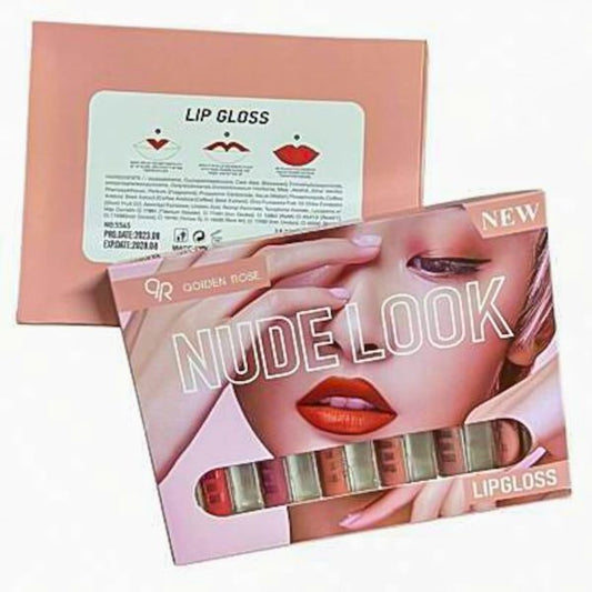 6 Pcs Nude Look High Pigment Matte Lipgloss