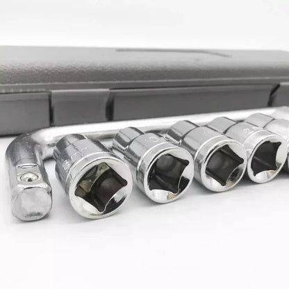 CTW Hand Tools 10-Piece Ratchet Socket Set – Durable Stainless Steel | For Car, Machine & Home Repairs