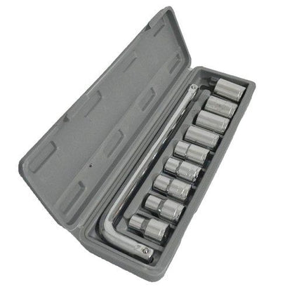 CTW Hand Tools 10-Piece Ratchet Socket Set – Durable Stainless Steel | For Car, Machine & Home Repairs