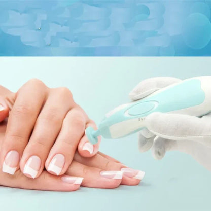 👶 Baby Electric Nail Trimmer – 6-in-1 Manicure Set with LED Light | Safe, Silent & Gentle for Newborns to Adults