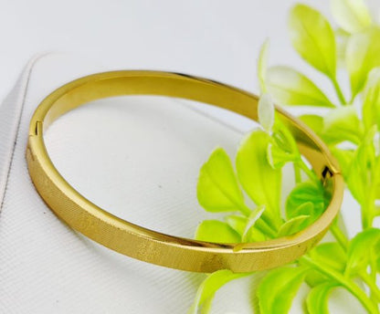 Cartier-inspired Adjustable And Imported Gold Bangle Bracelet