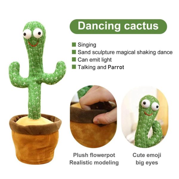 Dancing Cactus Talking Toy Tree Cactus Plush Toy For Children