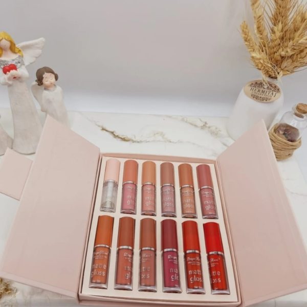 Dragon Ranee 12-color Matte Lip Gloss Set – Long-lasting Waterproof Lip Gloss Set