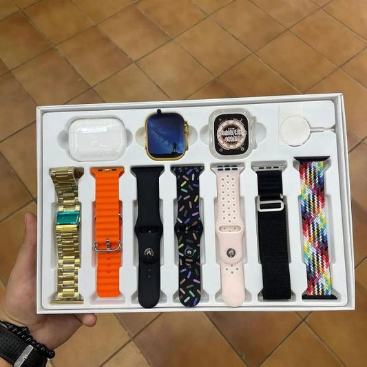20 Ultra Max Suit Smart Watch 10 In 1 Box 2.3inch Large Screen With 7 Strips Smartwatch With Airpords2