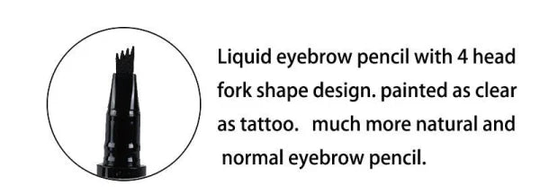 Miss Rose Liquid Waterproof Eyebrow Pen -0.3 Brown Color