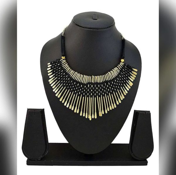 Multi And Black Color Choker Necklace For Women