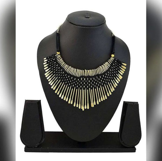 Multi And Black Color Choker Necklace For Women