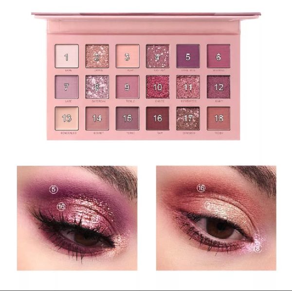 Huda Beauty - 18-Shade Nude Eyeshadow Palette