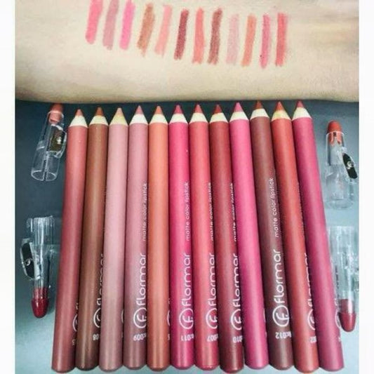 Flormar Lip Pencils Set - 12 PCS