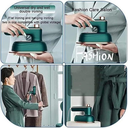 Portable Handheld Steam Iron 180°| Rotatable Professional Mini Steam Iron