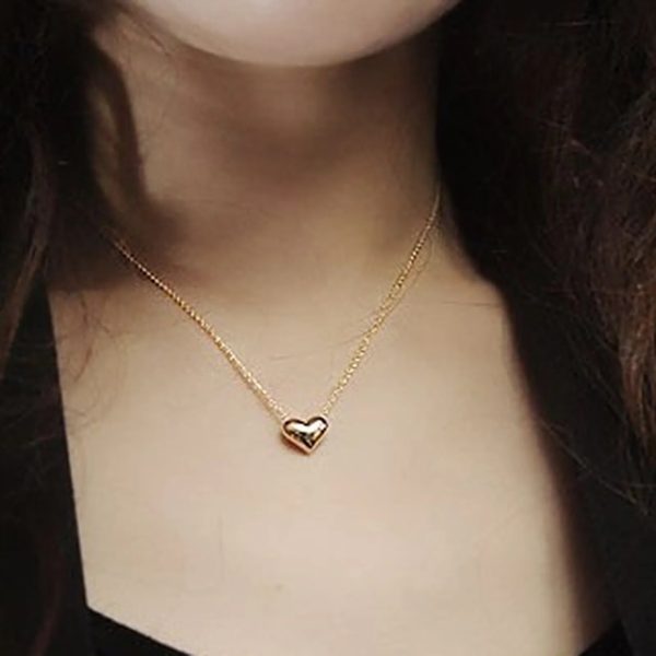 Stainless Steel Heart Shape Necklace |  Love Heart Pendant Necklace