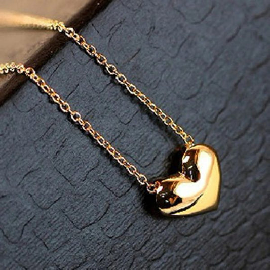 Stainless Steel Heart Shape Necklace |  Love Heart Pendant Necklace