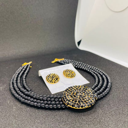 Stylish Pearls Necklace Set Stud With Earrings For Girls