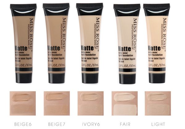 Miss Rose Long-Lasting Liquid Foundation – 37ml