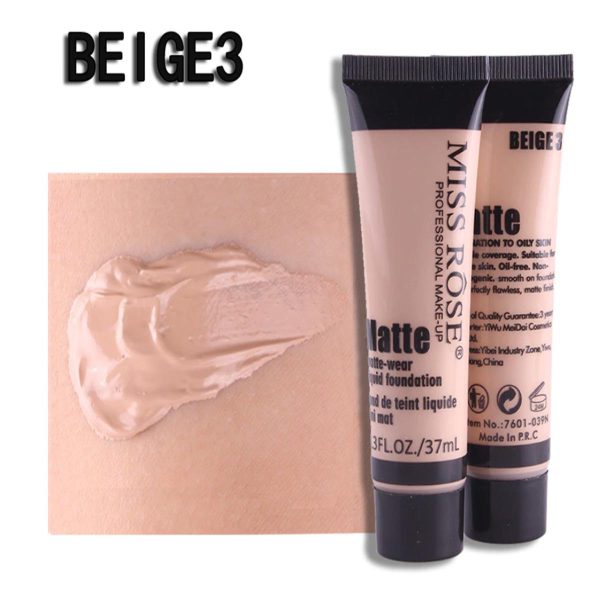 Miss Rose Long-Lasting Liquid Foundation – 37ml