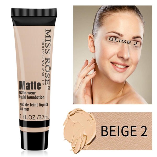 Miss Rose Long-Lasting Liquid Foundation – 37ml