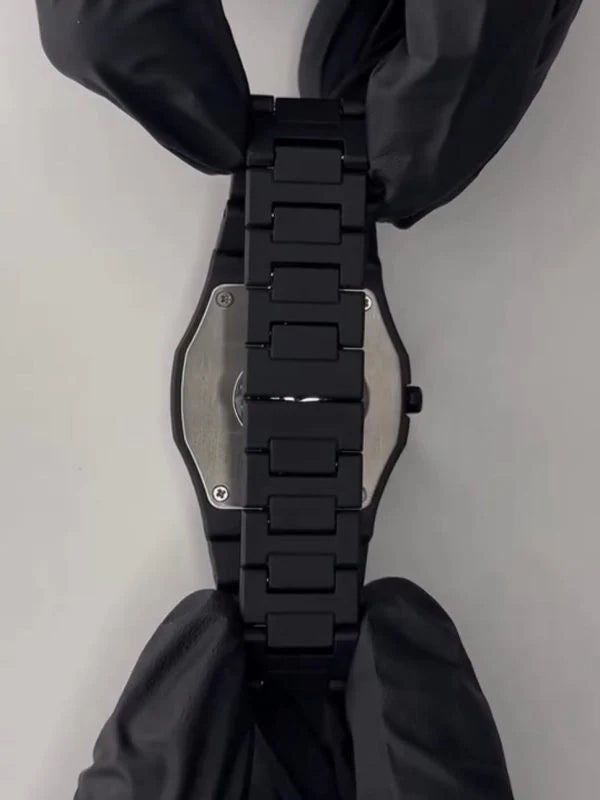 Black Aura Quartz Watch – Lightweight Design, Arabic Dial Full Black Aura Wrist Watch- Watch For Men | Black Color Watch – Without Box